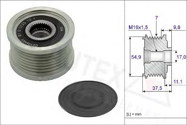 AUTEX 654804 Alternator Freewheel Clutch